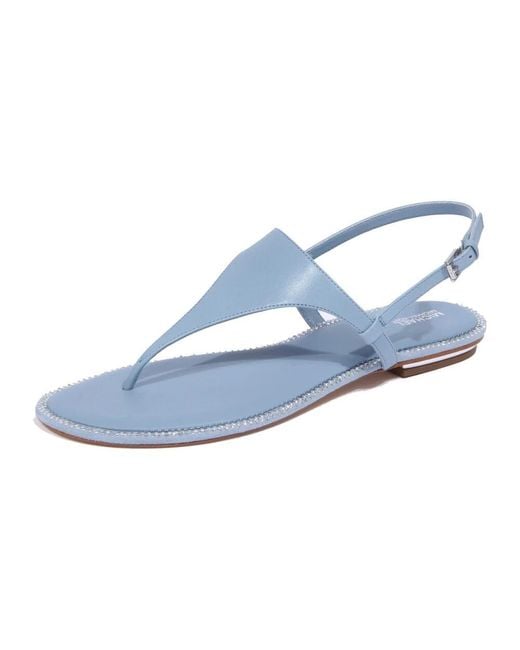 Michael Kors Blue Flat Sandals