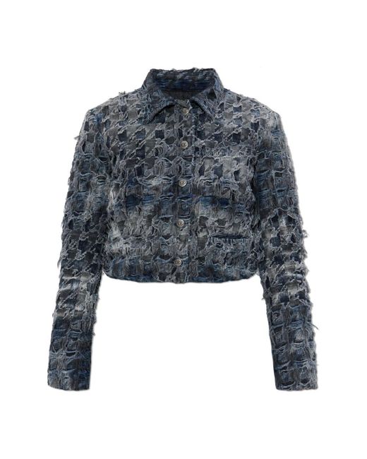 DIESEL Jassen ,Blauw ,Denim Denim Jas De-Ursy-Fsh in het Blue