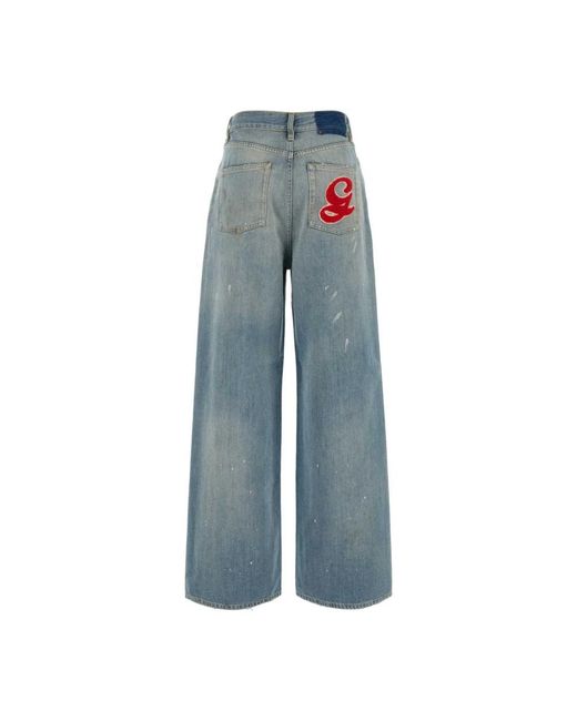Golden Goose Deluxe Brand Blue Wide Jeans