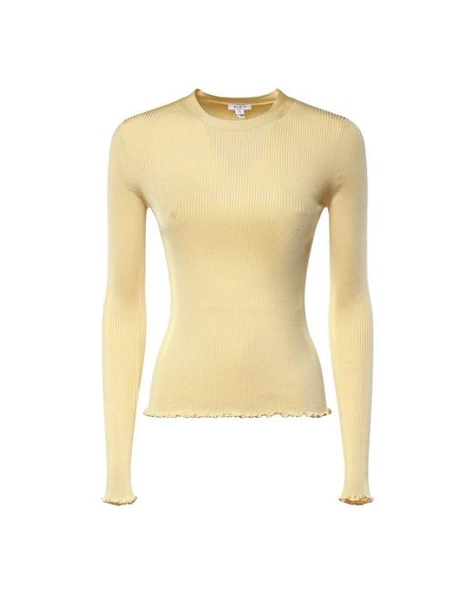 Alaïa Natural Round-Neck Knitwear