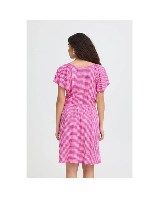Ichi Pink Summer Dresses