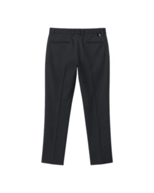 Low Brand Blue Straight Trousers for men