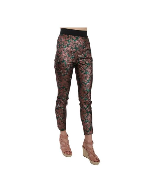 Dolce & Gabbana Gray Slim-Fit Trousers