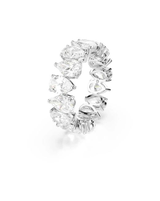Swarovski White Re Matrix Ring Mit Kristall