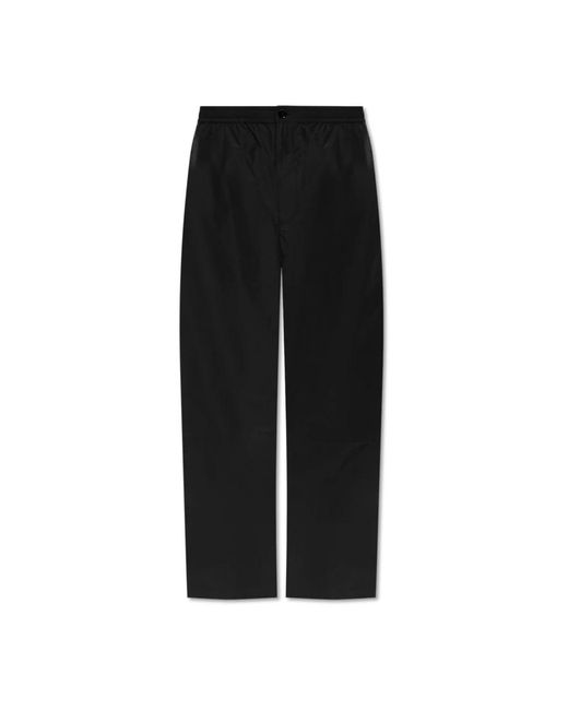 Straight Trousers di Theory in Black da Uomo