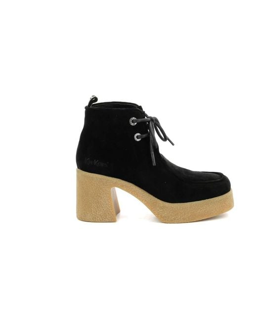 Shoes > boots > heeled boots Kickers en coloris Black