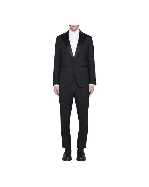 Single Breasted Suits Low Brand de hombre de color Black