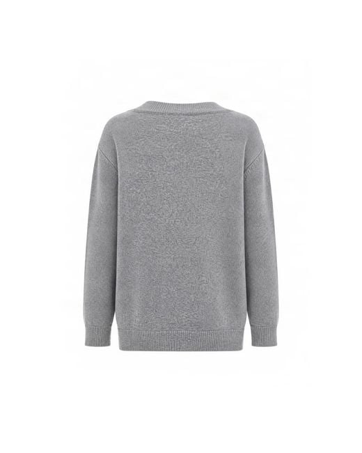 Fiorucci Gray V-Neck Knitwear