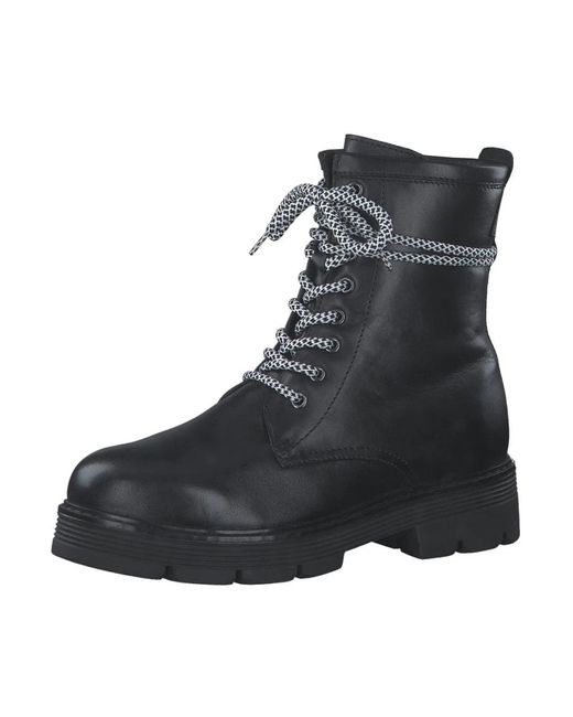 Marco Tozzi Black Lace-Up Boots