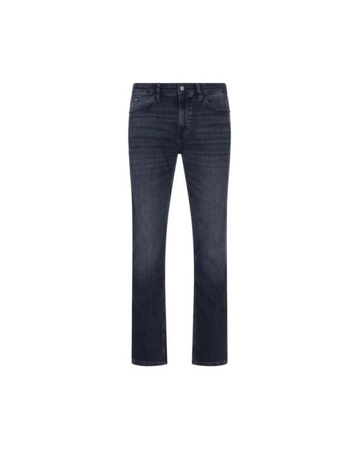 HUGO Slim Fit Blaue Jeans Aus Mechanisch-Gestrecktem Denim in Blue für Herren