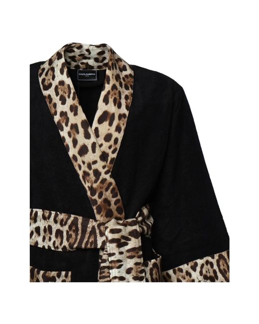 Dolce & Gabbana Black Robes for men