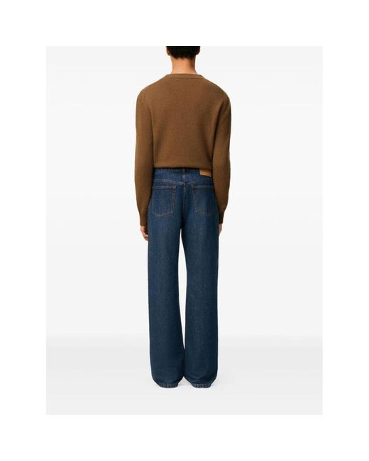 AMI Blue Straight Fit Jeans for men