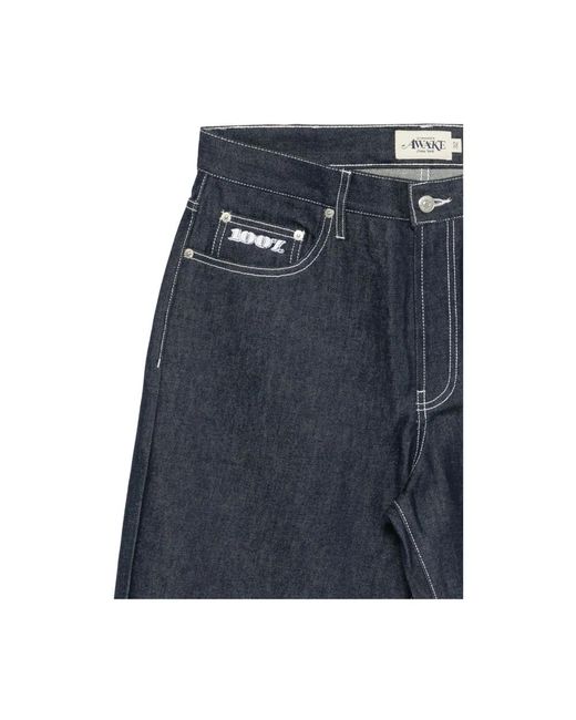AWAKE NY Blue Straight Jeans for men