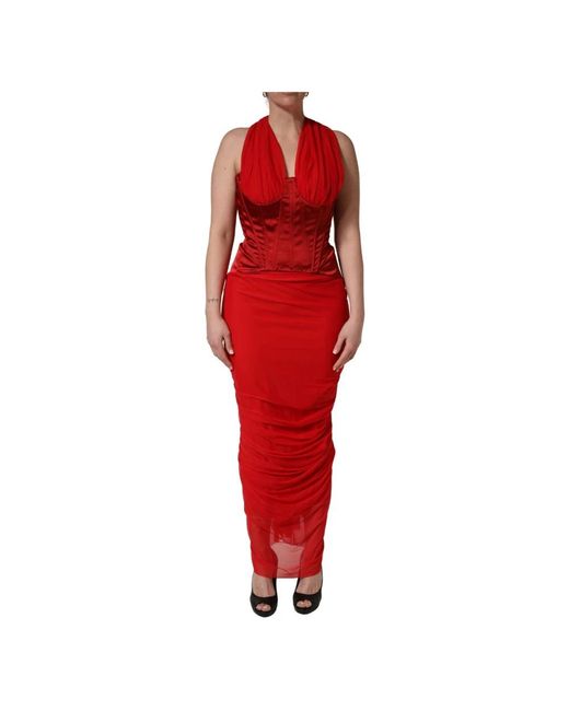 Dolce & Gabbana Red Party Dresses