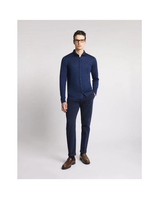 Fay Truien & Vesten ,Blauw ,Wol F.16 Sweater in het Blue voor heren