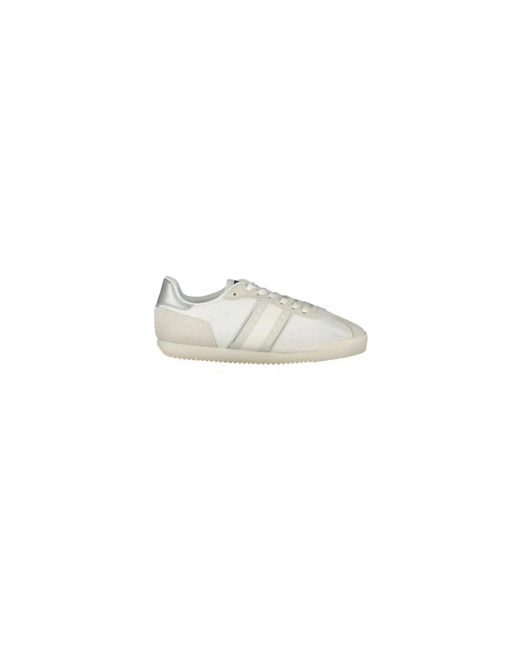 Tommy Hilfiger White Polyester-Sneaker