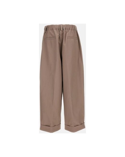 Marni Brown Wide Trousers for men