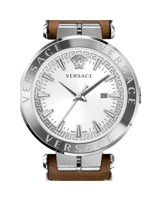 Versace Aion 44 Mm Horloge in het Metallic voor heren