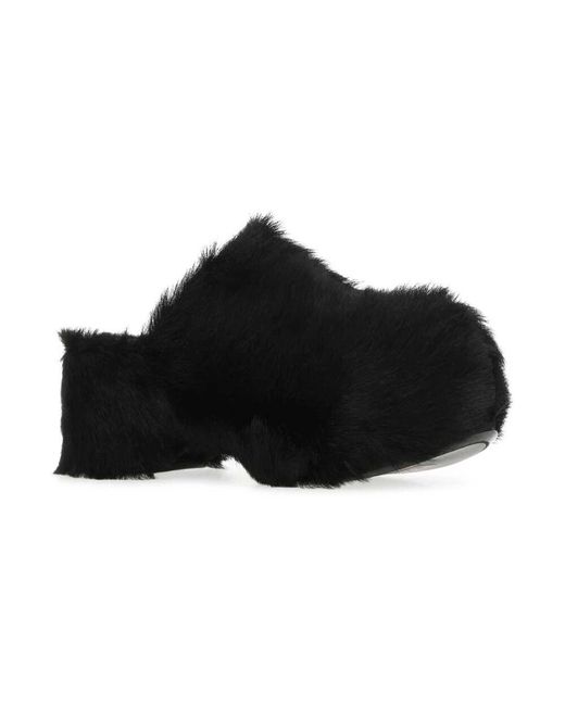 Jil Sander Black Schwarze Slip-On Mules