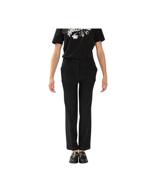 P.A.R.O.S.H. Black Straight Trousers