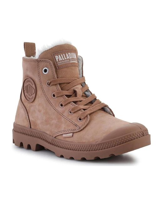Winter Boots Palladium de color Brown