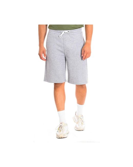 La Martina Gray Casual Shorts for men