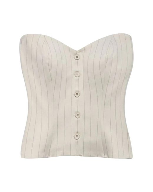 Aniye By White Sleeveless Tops