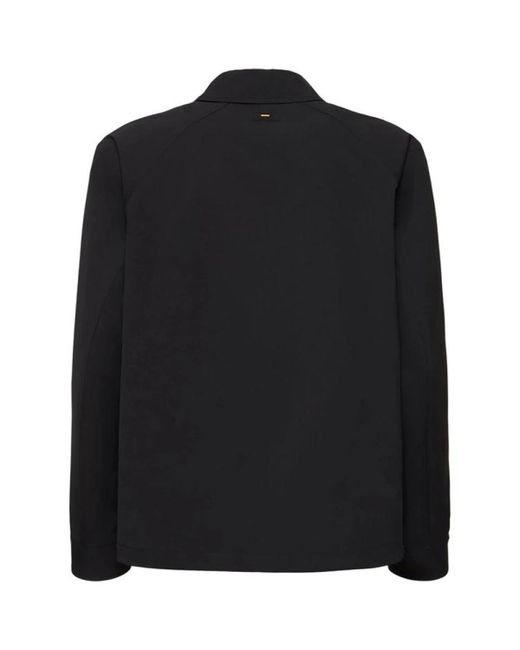 Aspesi Zwarte Taharu Technische Twill Jas in het Black voor heren
