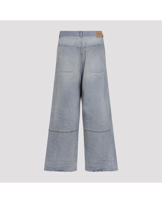 Balenciaga Gray Wide Jeans for men