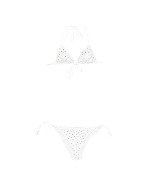 Oseree White Bikinis