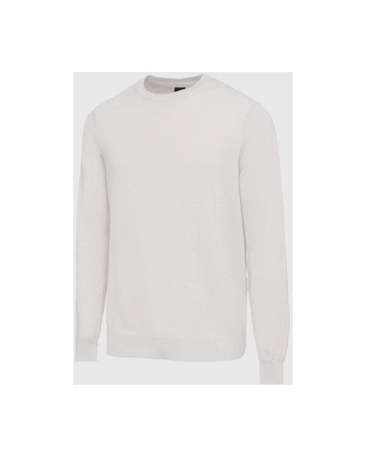 Add Rundhals Baumwoll-Pullover in White für Herren