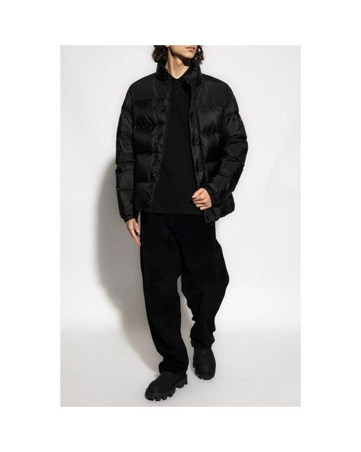 Moncler Tops ,Zwart ,Katoen Polo Met Logopatch in het Black voor heren