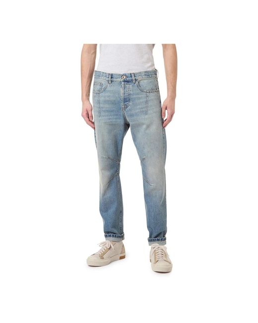 Eleventy Relaxed Fit Denim Hose Mit Pences in Blue für Herren