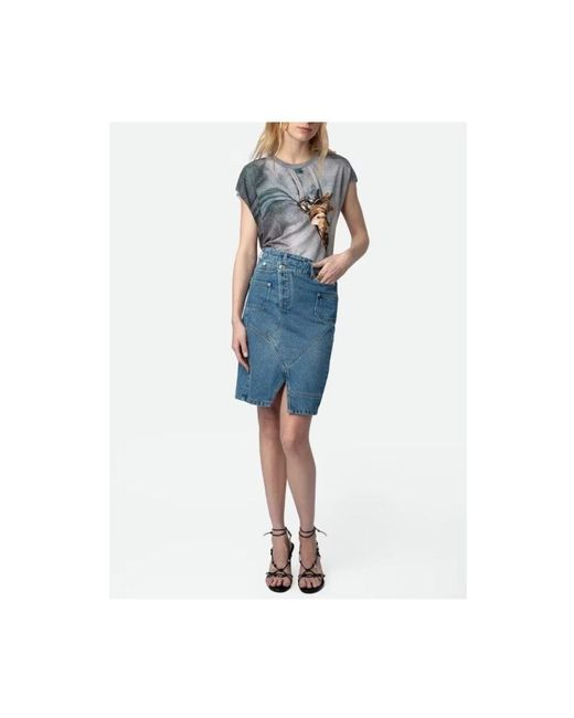Denim Skirts di Zadig & Voltaire in Blue
