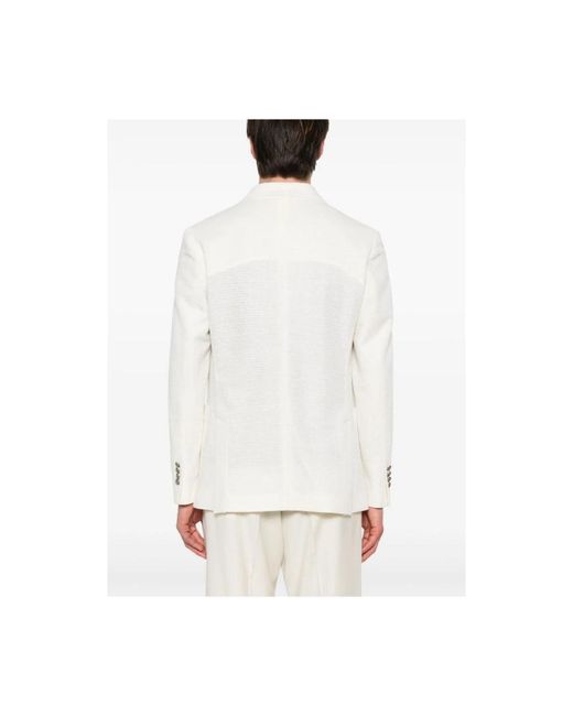 Circolo 1901 Jassen ,Wit ,Katoen Double-Breasted Jacket in het White voor heren