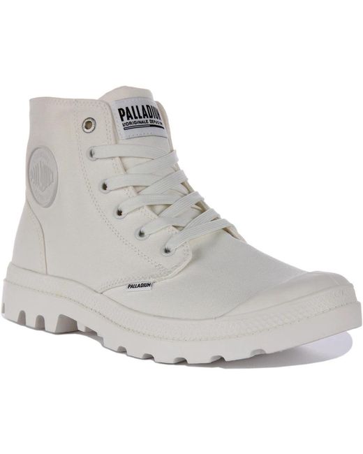 Palladium Gray Lace-Up Boots for men