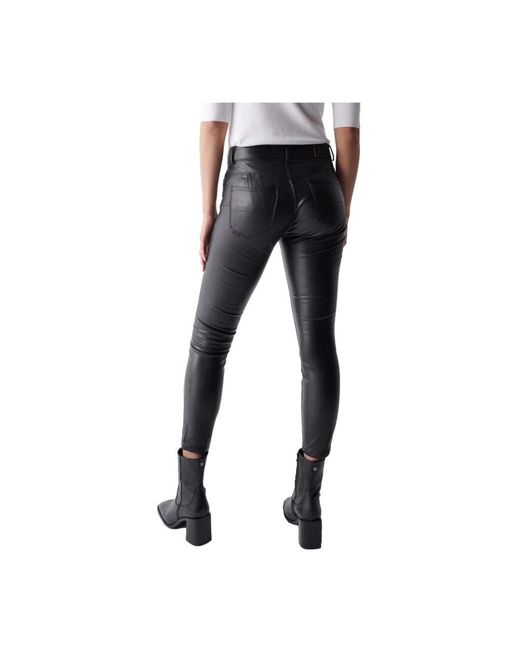 Salsa Jeans Black Cropped Trousers