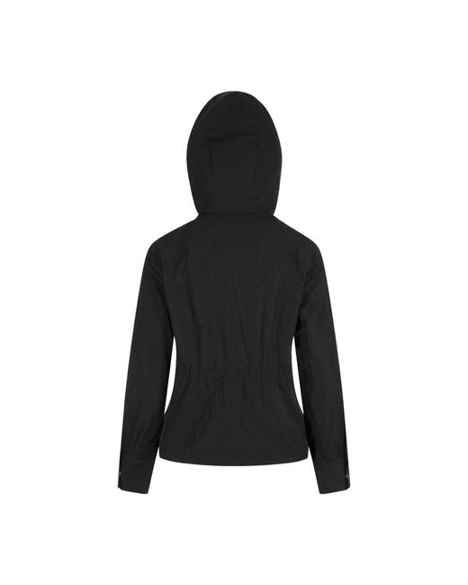 Moncler Jassen ,Zwart ,Katoen Zwarte Jassen Met Polyester En Katoen in het Black