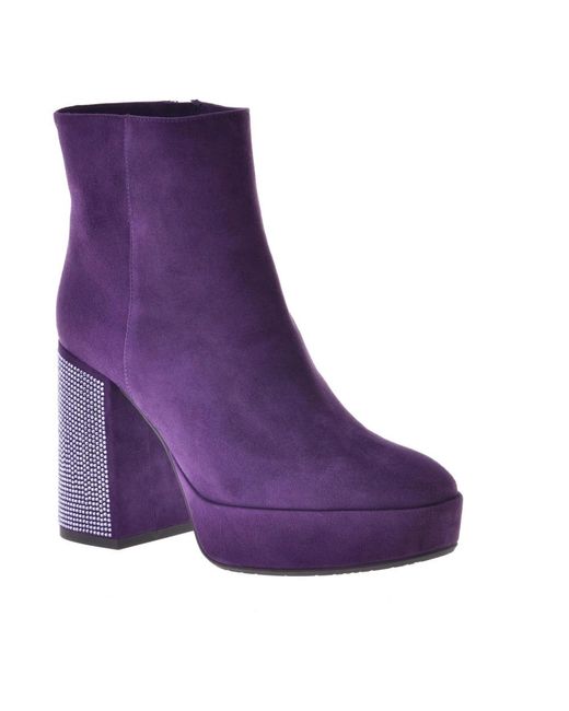 Baldinini Purple Heeled Boots