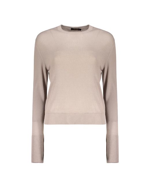Moorer Natural Round-Neck Knitwear