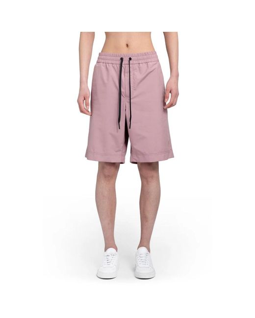 Moncler Hellrosa gore-tex paclite shorts in Pink für Herren