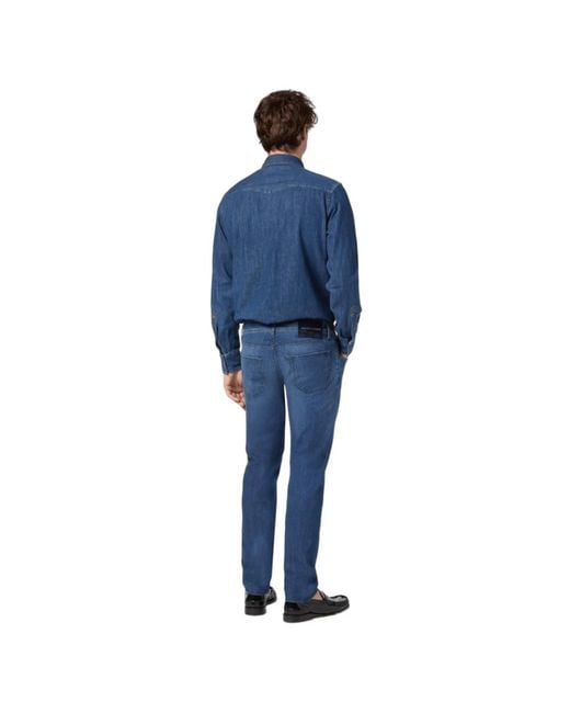 Slim-Fit Jeans Jacob Cohen pour homme en coloris Blue