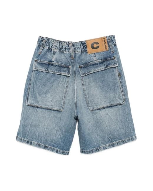 Cultura Blue Denim Shorts for men