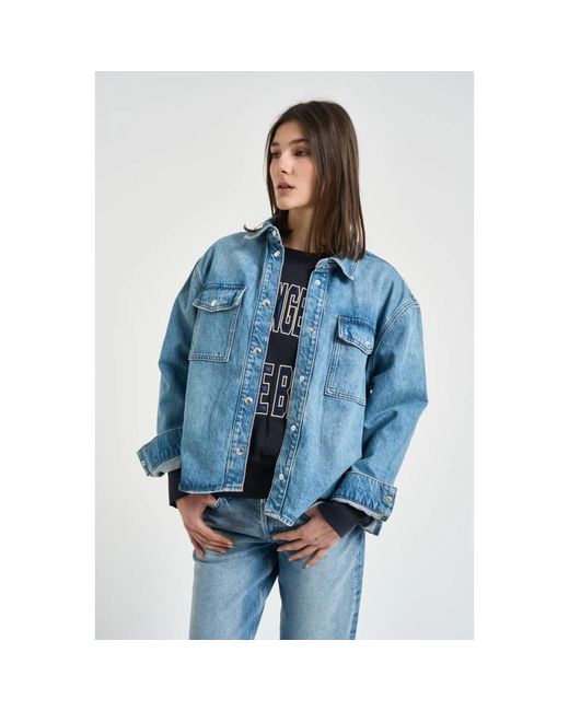 Anine Bing Blue Denim Shirts
