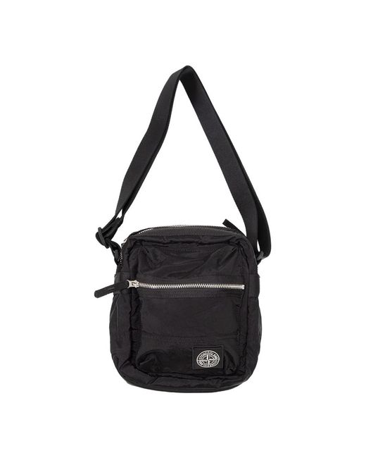 Stone Island Black Cross Body Messenger for men