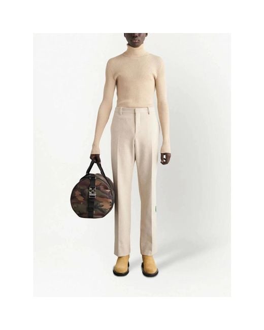 Off-White c/o Virgil Abloh Natural Straight Trousers for men
