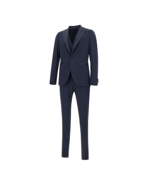 Single Breasted Suits Corneliani de hombre de color Blue