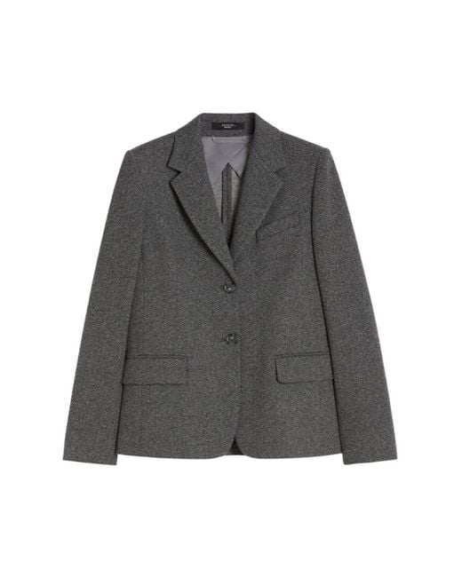 Max Mara Grijze Jersey Jas Dilly in het Gray