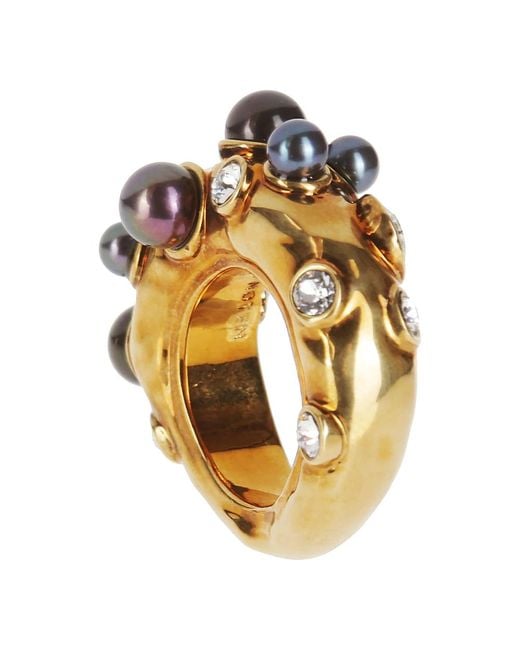 Accessories > jewellery > rings Dries Van Noten en coloris Metallic