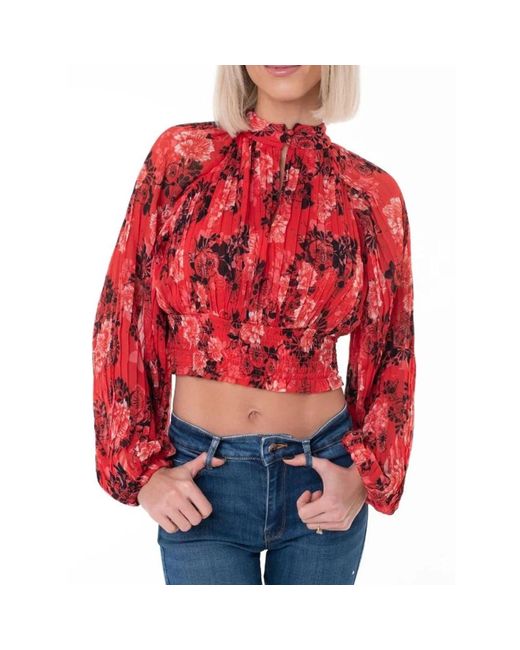 Blouses & shirts > blouses Guess en coloris Red